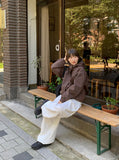 [Unisex] Ollindo Keyring Pintuck Training Banding Wide Pants