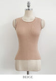 Rehel Square Neck Ribbed Knit Sleeveless