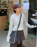 Kenmode Basic Plain Long Sleeve Tee