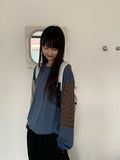 Honyu Color Matching Over Round Tee