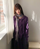 Omic Side Frill Knit Cardigan