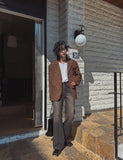 Belly loose fit suede jacket