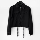 Hive Pocket Shirring Zip-Up