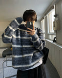 Mohair stripe knit