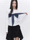 Check tie long sleeve