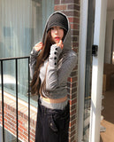 Rhapsody Ribbed Hoodie Knit