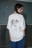 blooming bear Embroidery Short Sleeve T-shirt