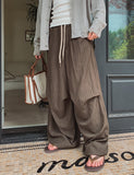 DENTS NYLON BANDING BALLOON PANTS