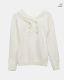 Oin Double Button Off-Shoulder Knit