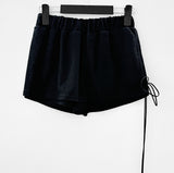 lecco strap terry skirt pants