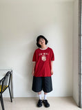 [unisex] Ensert Printed Ringer Over Short Sleeve T-shirt
