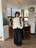 Dehena Banding Dot Velvet Skirt Pants