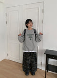 [BAONHAUS] Gihu Vintage Military Banding Wide Pants