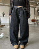 Old Hip Pocket Embroidered Denim Pants