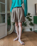 Carid Turn-up Half Slacks