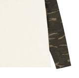 COLLAGE LETTER Camo Raglan Long Sleeve T-Shirt