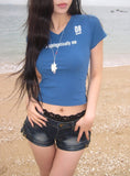 Dibe Vintage Washing Denim Low Shorts