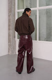 Patent leather pants