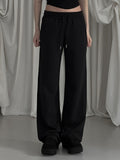 [mnem] patch straight sweatpants