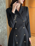 Colette Tailored Collar Double Flare One Piece