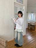 [unisex] Nabobo Washing Balloon Wide Denim Pants