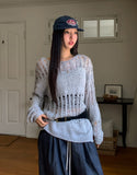Happy Mix Net Slit Knit