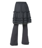3-Layered Ruffle Skirt Pants