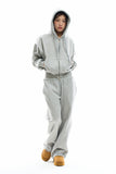 Soft set crop hoodie zip-up