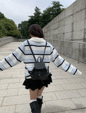 Latte Suede Tiered Mini Skirt