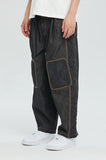 QUILTED DENIM PANTS