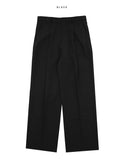 Sling deep tuck wide slacks