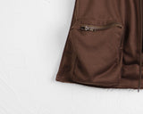 Zenda Cargo Zipper Pocket Banding Pile Mini Skirt