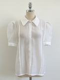 Belluan Tencel Collar Puff Blouse