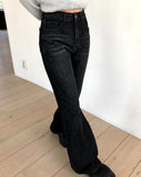 Moi Vintage Washed Flare Denim Pants