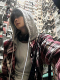 Western Check Hood Shirt