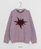 [Unisex] Bealub Star Hairy Over Round Knit