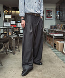 Mono Two-Tuck Wide Slacks