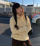 Dren Balaclava Cable Knit Hood Set