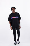 Heavy Overfit Wide 3 Color Line Logo