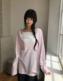 Humma Deep V-Neck Long Sleeve T-Shirt