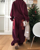 [Mink Fur] Lottery Velvet Corduroy Pants