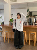 [unisex] Kiori Sun Printing Over Long Sleeve Tee
