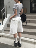 [Planning] Niu Shirring Short Sleeve T-Shirt