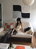 [3WAY] Jiber Snap Button Black Washing Wide Denim Pants