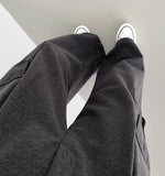 Two-way brushed pintuck long wide jogger high quality pants