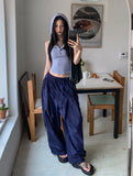 Ethnic Line Two Pintuck Nylon Pants