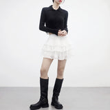Miket Tiered Frill Skirt