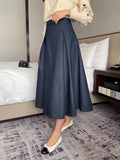 Fayle Denim Pleated Skirt
