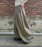 [BAONHAUS] Hicket Pintuck Banding Balloon Wide Pants