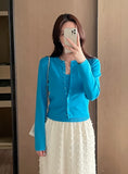 Miette Ribbed Sleeveless Cardigan Set
